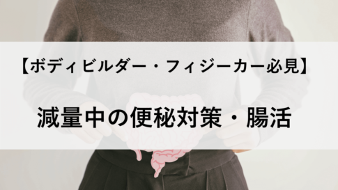 減量中の便秘対策・腸内環境改善