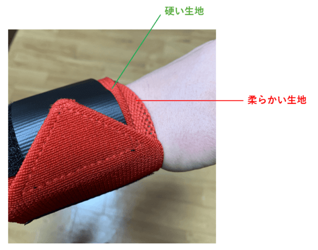 VOLIXリストラップ着用時の様子