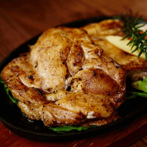 鶏もも肉のステーキ