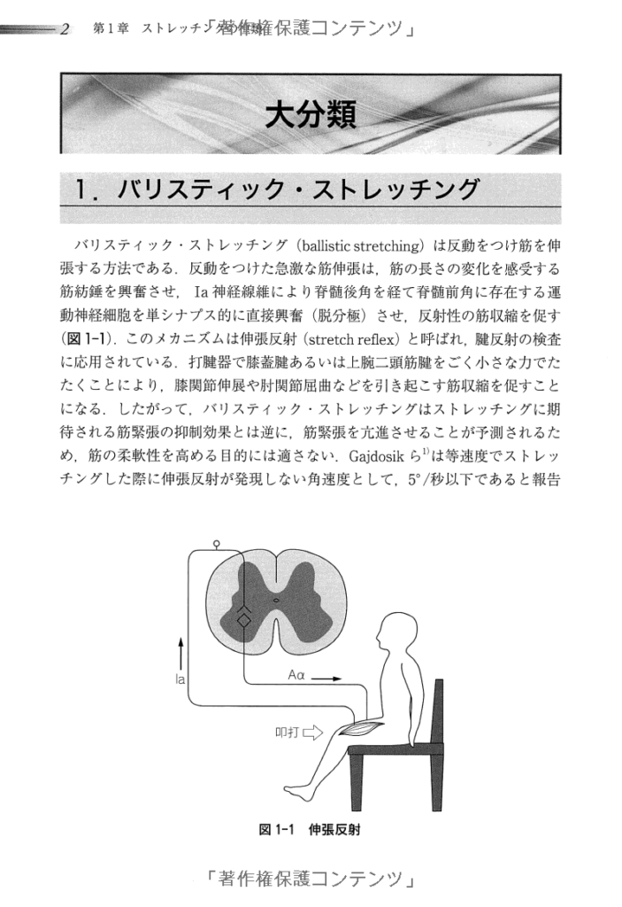 ストレッチングの科学のページ例