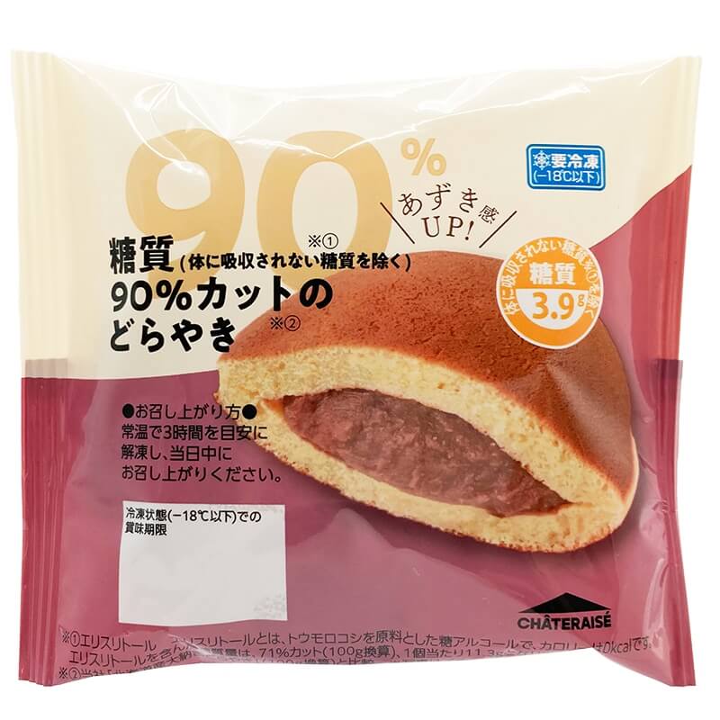 シャトレーゼ「糖質90%カットのどらやき」